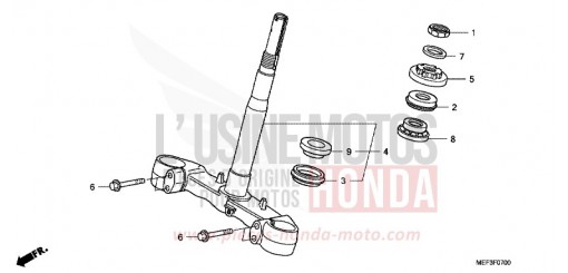 STEERING STEM FJS400A9 de 2009